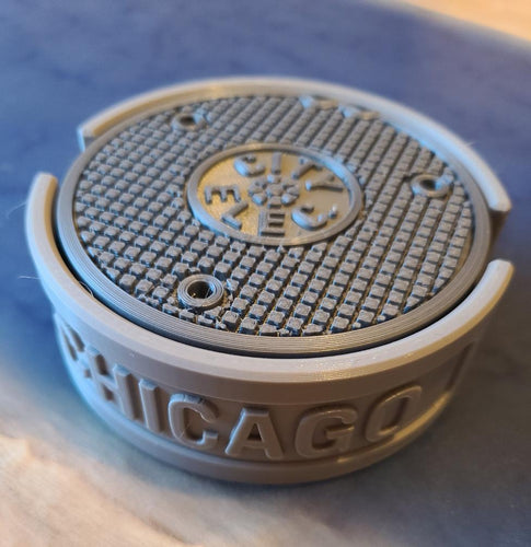 Chicago Manhole Cover Coasters